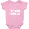 the man the legend funny Baby Onesie