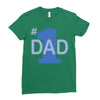 1 dad (2) Ladies Fitted T-Shirt