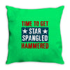 star spangled hammered Throw Pillow