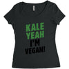 Kale Yeah I'm Vegan! Women's Triblend Scoop T-shirt