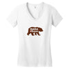 Mama love bear Women's V-Neck T-Shirt