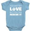 rescue love Baby Onesie