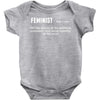 Feminist Noun Baby Onesie