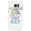 unicorns are born in may cute unicorn Samsung Galaxy S7 Edge