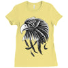eagle ornate Ladies Fitted T-Shirt