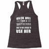 Back Off Crazy Momma Afraid To Use Her Racerback Tank