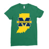 indiana for michigan Ladies Fitted T-Shirt