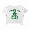 this is my lucky shirt Crop Top