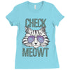 CHECK MEOWT CAT Ladies Fitted T-Shirt