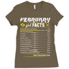 February Girl Facts Pisces Ladies Fitted T-Shirt