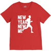 new year, new me running fitness V-Neck Tee