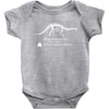 Brontosaurus Dinosaur shirt Inspired by Dustin from Stranger Things Baby Onesie