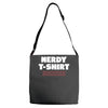 nerdy shirt Adjustable Strap Totes