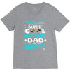 super cool autism dad V-Neck Tee