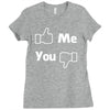 me you facebook Ladies Fitted T-Shirt