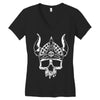 viking skull Women's V-Neck T-Shirt