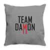 team damon salvatore Throw Pillow