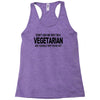 vegetarian ask yourself why not vegan food foodie tofu geek tee shirt Racerback Tank