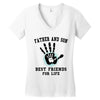 father and son best friends son Women's V-Neck T-Shirt