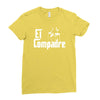 el compadre   the godfather in spanish espanol movie symbol mexcian te Ladies Fitted T-Shirt