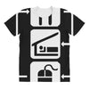 v2 eat sleep computer mouse All Over Women's T-shirt
