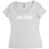 just floss border Women's Triblend Scoop T-shirt