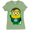 minion parody green lantern Ladies Fitted T-Shirt