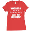 what part of sign language don't you understand Ladies Fitted T-Shirt