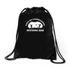 caerbannog petting zoo Drawstring Bags