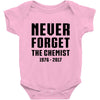 Never Forget The Chemist Baby Onesie