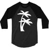 palm tree sticker vinyl decal tropical island beach ocean wall car win 3/4 Sleeve Shirt