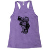 dance robot music old Racerback Tank