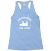 pro cow tipper tipping funny Racerback Tank