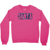 santa colorful glitter Crewneck Sweatshirt
