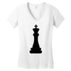 Chess King and Pawn Women's V-Neck T-Shirt