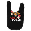 Girl Power White Write Baby Bibs