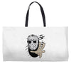 hockey mask halloween Weekender Totes