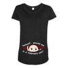 February Peeking Out  Baby Boy Maternity Scoop Neck T-shirt