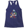 the burning joke Racerback Tank