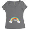 You're Looking At A Rainbow Women's Triblend Scoop T-shirt