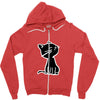 cat2 Zipper Hoodie