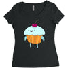 funny cartoon Women's Triblend Scoop T-shirt