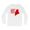 funny maine state Long Sleeve Shirts