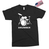 drummer drum kit indie rock music Exclusive T-shirt