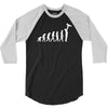 evolution  vater eltern papa kind baby child daddy dad parent 3/4 Sleeve Shirt