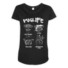 pug life Maternity Scoop Neck T-shirt