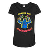 snakes are awesome Maternity Scoop Neck T-shirt