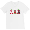 Three Cute But Angry Unicorn V-Neck Tee