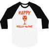halloween happy hallowine 3/4 Sleeve Shirt