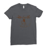 vitruvian robot Ladies Fitted T-Shirt